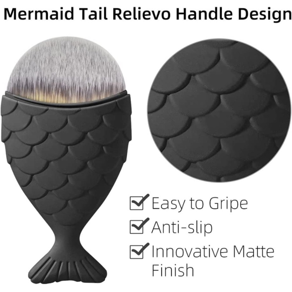 Foundation Brush-Dolovemk Mermaid Makeup Mermaid Makeup Brushes 1 PC